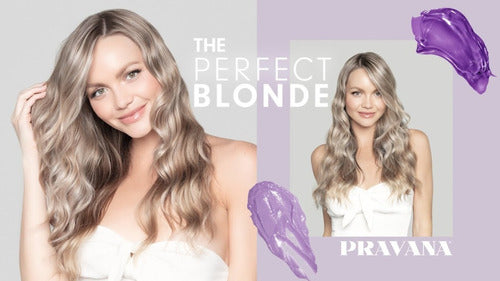 Shampoo The Perfect Blonde Pravana 1lt Matizador Rubios