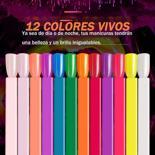 Saviland Set De 12 Colores Polvo Acrílico Dipping Navideña