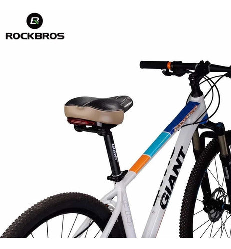 Asiento Para Bicicleta Confortable Ergonomico Con Luz Rockbr