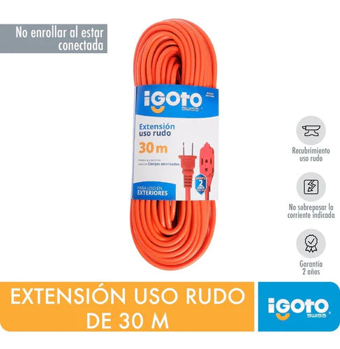 Igoto Er13-30na Extension Uso Rudo Naranja De 30 M
