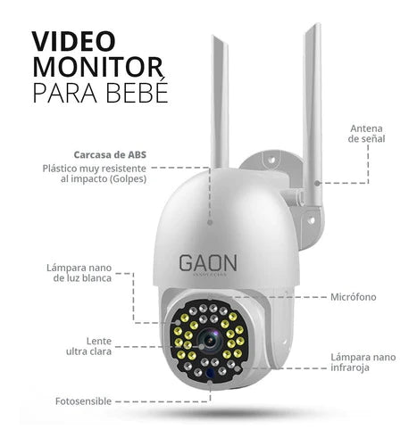 Monitor De Bebe Camara  Vision Nocturna Conecta Con Celular