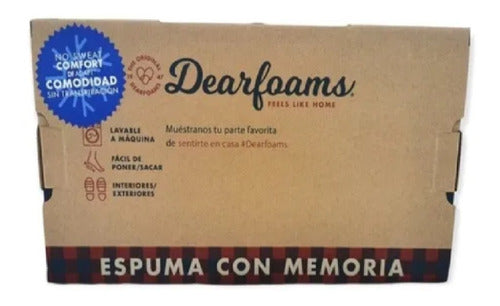 Pantufla Hombre Dearfoams Espuma Con Memoria Mezcla De Lana