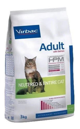 Alimento Virbac Adult With Salmon Neutered & Entire Cat 3kg