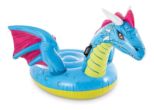 Flotador Inflable Dragon Azul Chico Intex Niños Full