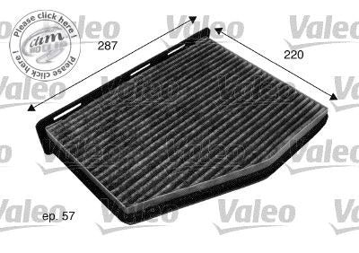 Filtro Cabina Habitaculo Audi Seat Vw Valeo Carbon 698801