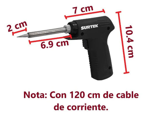 Cautín Surtek 112503 Tipo Pistola Punta Conica 300° 127 V