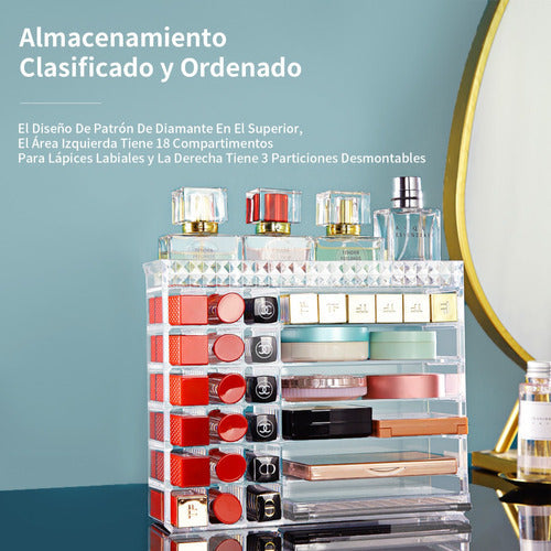 Organizador De Maquillaje Caja Almacenadora Para Cosmeticos