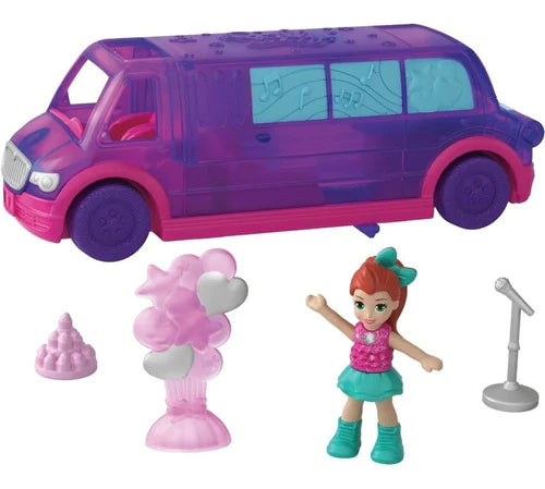 Mini Muñeca Polly Pocket Con Limusina Y Accesorios Mattel