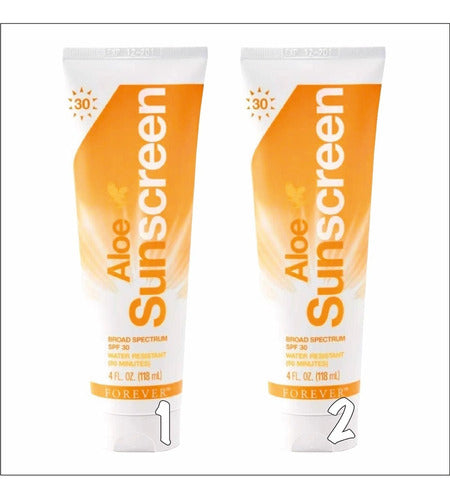 Aloe Sunscreen, 2 Pz,  Envío Gratis, Protector Solar Fps 30