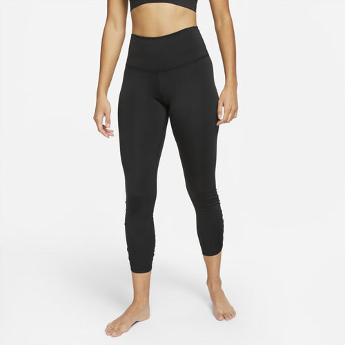 Leggings Fruncidos De Cintura Alta 7/8 Para Mujer Nike Yoga