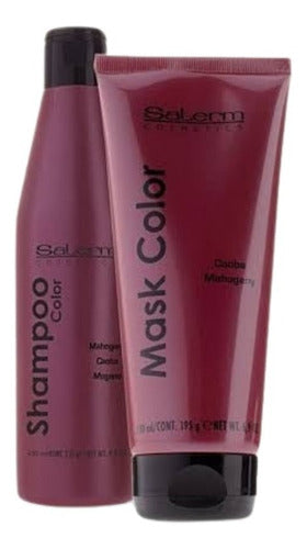 Salerm Shampoo 250 Ml Y Mask 200ml Color Caoba