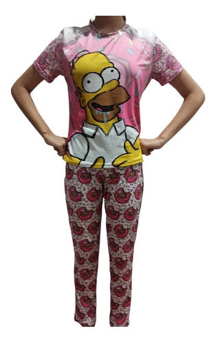 Pijama Para Dama Juvenil De Homero Los Simpsons