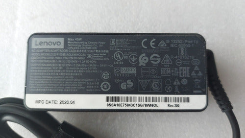 Cargador Original Lenovo Yoga Adlx45ycc3a 45w 2.25amp Usb-c