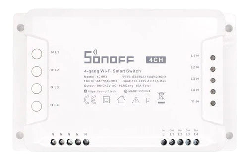 Sonoff 4ch R3 Interruptor De 4 Canales