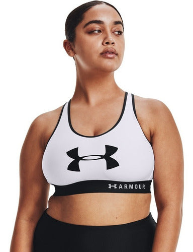 Bra Deportivo Under Armour Mujer Mid Impact Keyhole Graphic