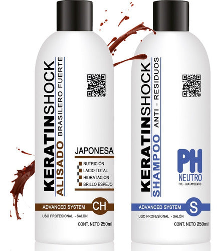 Keratinshok Keratina Para Alaciado Japonés + Shampoo Neutro