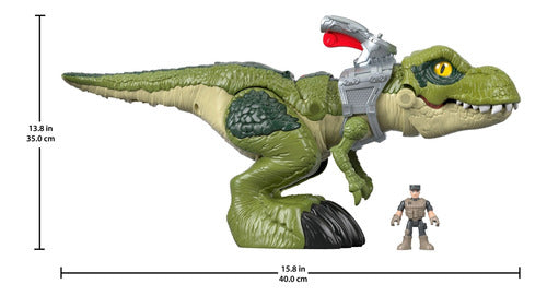 Imaginext Jurassic World, T.rex Mordida Feroz