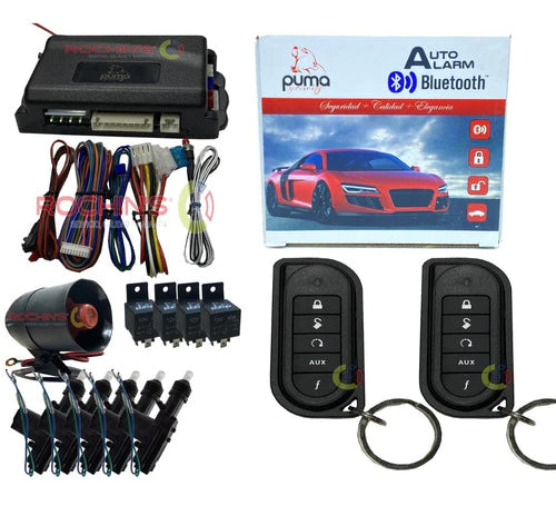 Auto Alarma Bluetooth 5 Seguros Electricos Cajuela 4 Relay