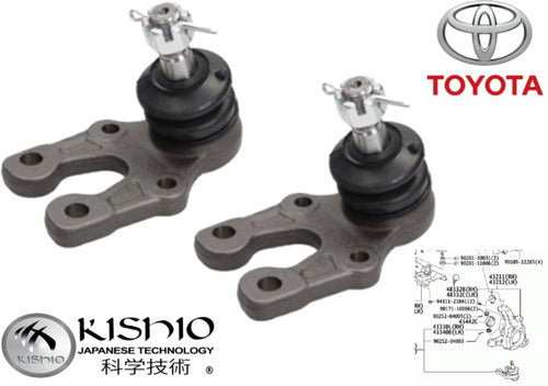2 Rotulas Delanteras Inferiores Toyota Hiace 04-16 2.7l