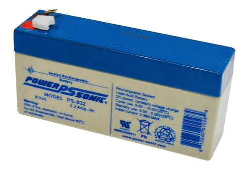 Batería  Power Sonic Recargable Ps832 8 Volts, 3.2ah.