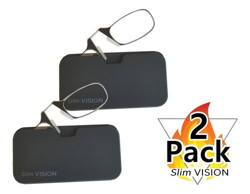 2 Pack Anteojos De Lectura Slim Vision Para Celular