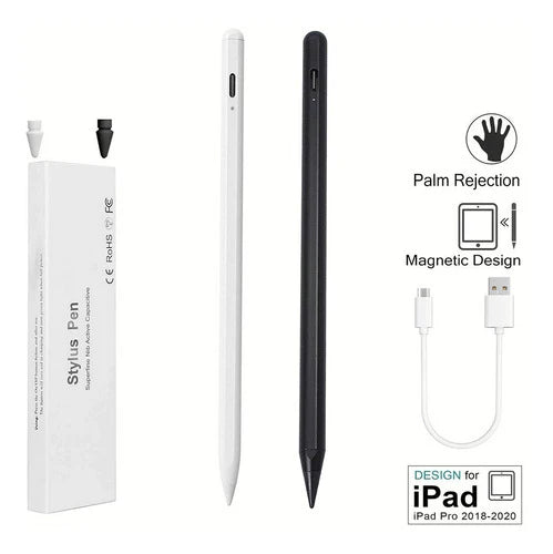 Lápiz Óptico Para Apple iPad 2018 Pen Táctil Blanco