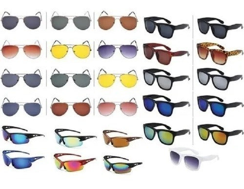 10 Gafas De Sol Lente Mas De 200 Modelos Uv Paquete