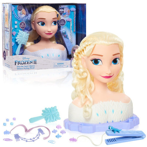 Juguete  Cabeza De Muñeca Para Peinados Disney Frozen Elsa