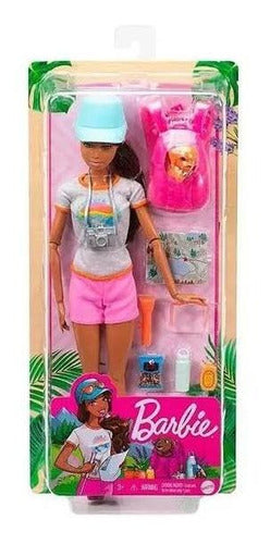 Barbie Día De Spa - Morena Campamento - Mascota Y Accesorios