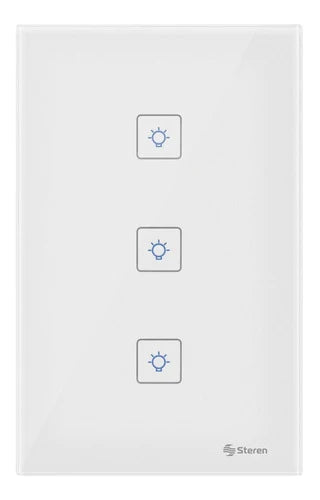 Apagador Inteligente Wifi Touch Triple ( Alexa Y Google A.)