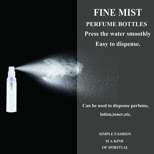 80pcs 3ml Mini Perfume Atomizador Botella De Spray Plástico