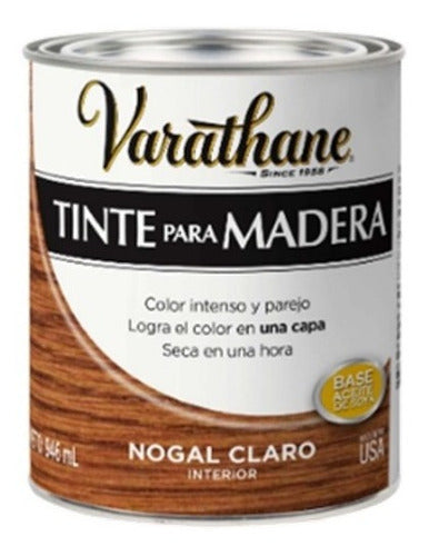 Tinte Para Madera Varathane Color Nogal Claro 0.946 Ml