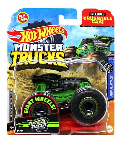 Hot Wheels Monster Trucks Ratical Racer City Juguete Carro
