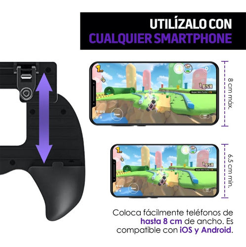 Redlemon Control Game Grip Smartphone Disparador Gatillos